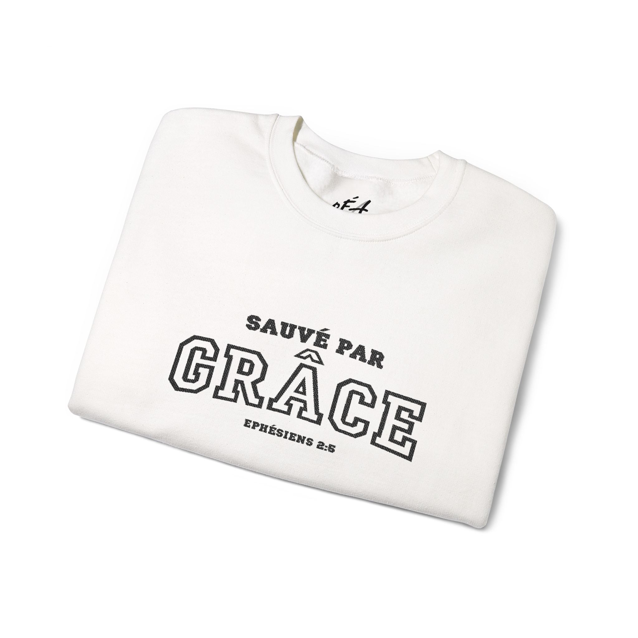 Sweatshirt Unisex Crewneck Brodé | Sauvé par Grace