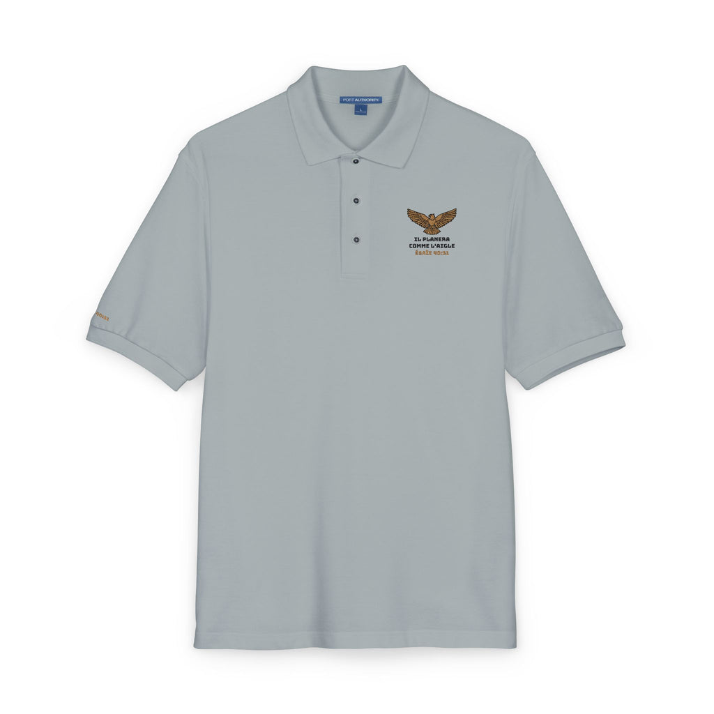 Polo Shirt Dessins brodés Unisex | Il planera comme un aigle