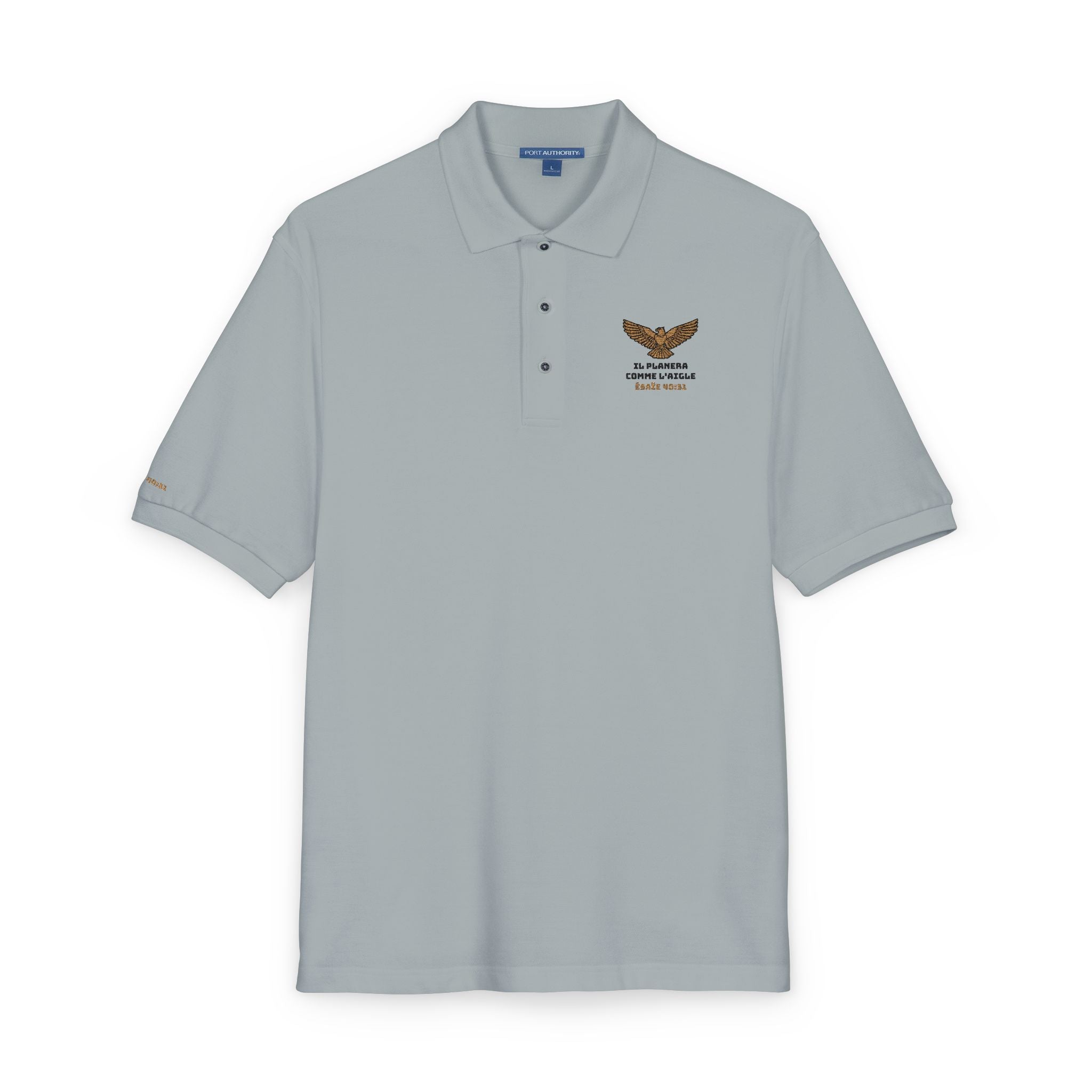 Polo Shirt Dessins brodés Unisex | Il planera comme un aigle