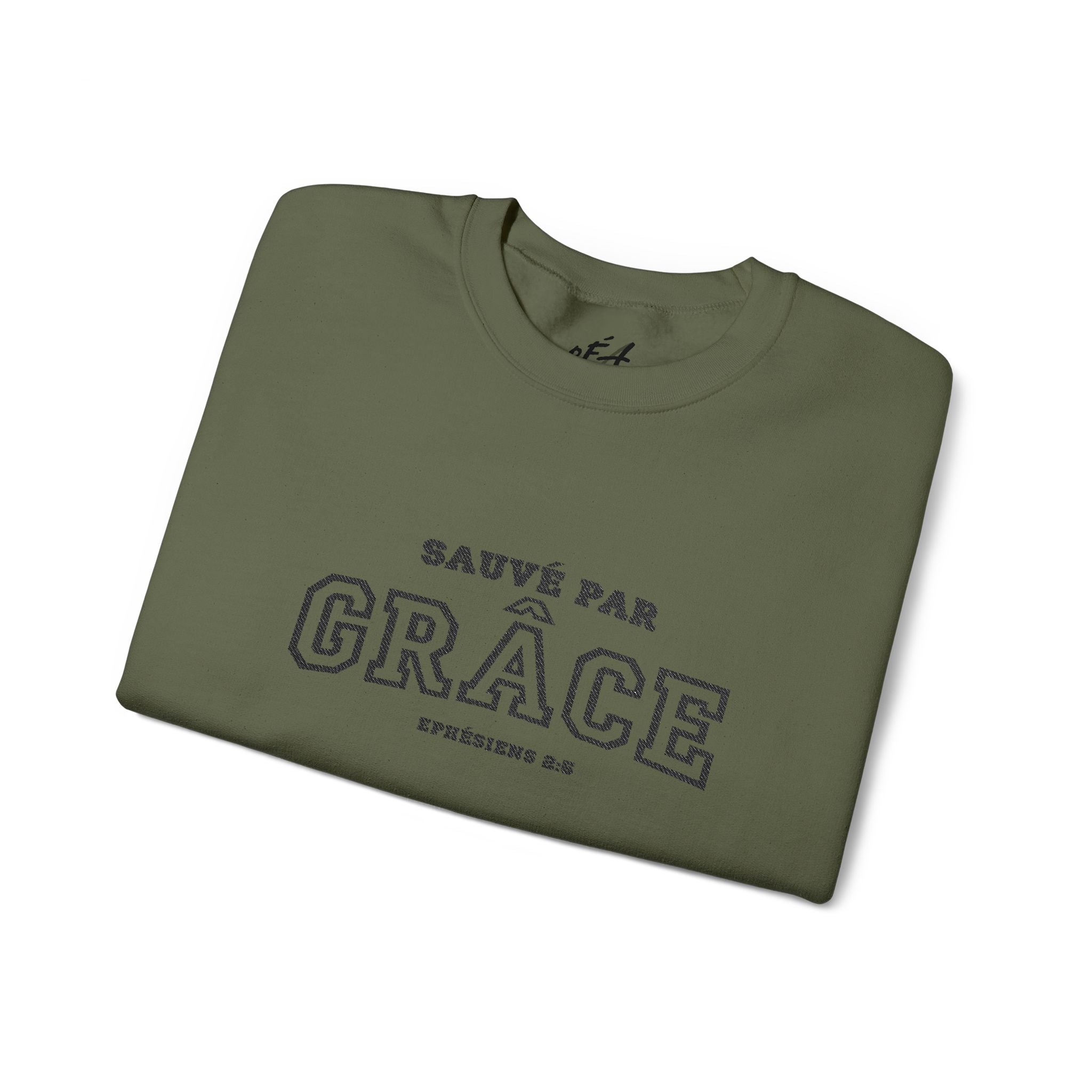 Sweatshirt Unisex Crewneck Brodé | Sauvé par Grace