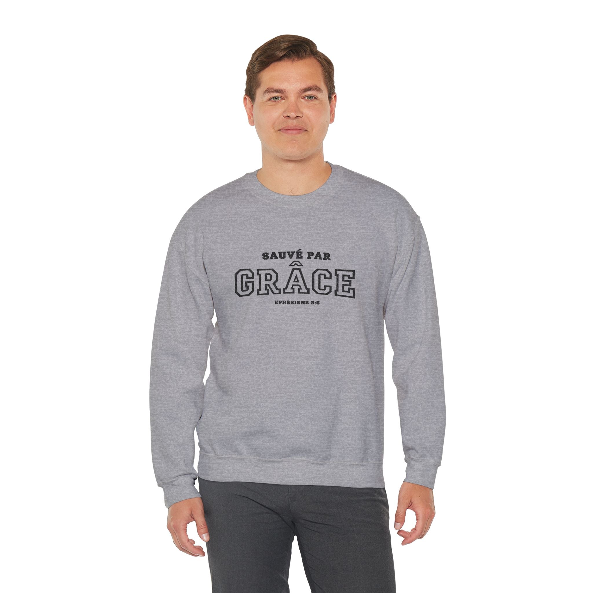 Sweatshirt Unisex Crewneck Brodé | Sauvé par Grace