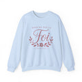 Crewneck Sweatshirt | “Marche par la Foi” Floral French Faith Pullover