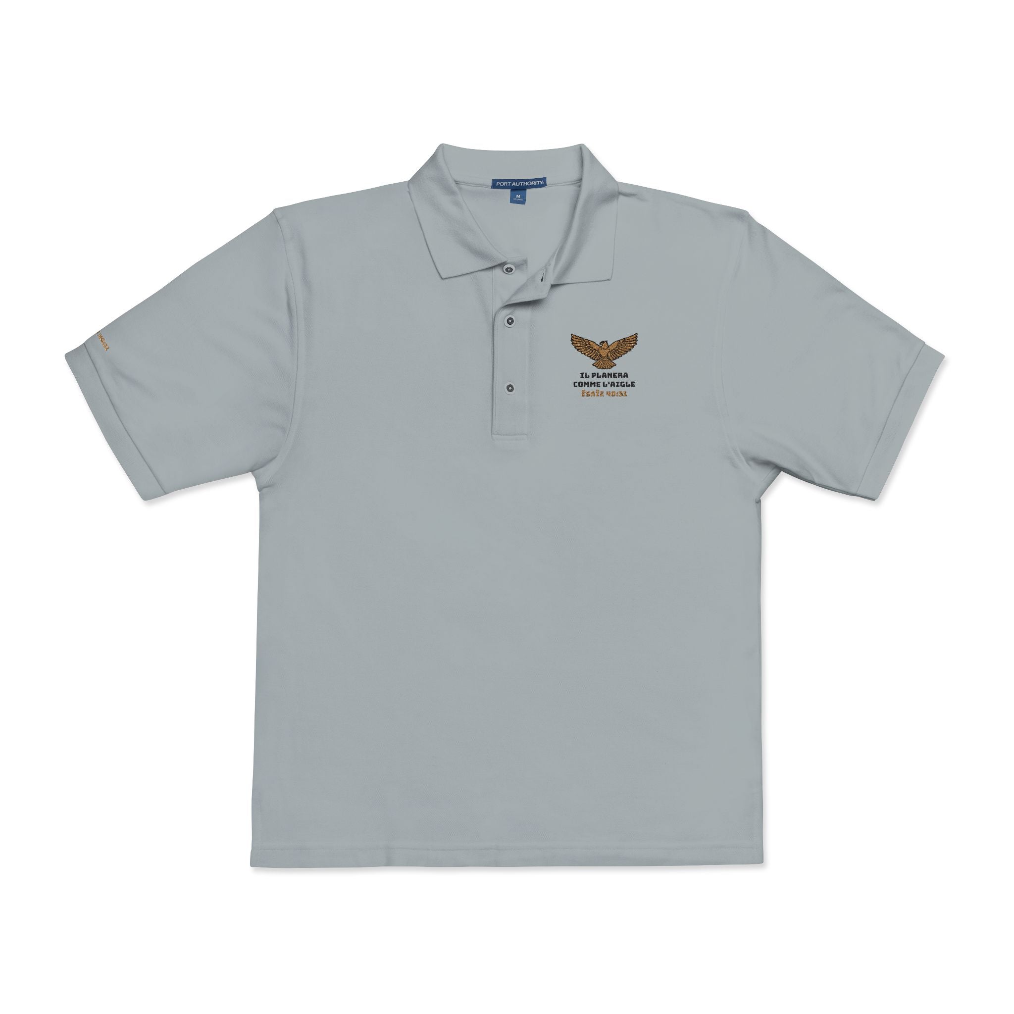 Polo Shirt Dessins brodés Unisex | Il planera comme un aigle