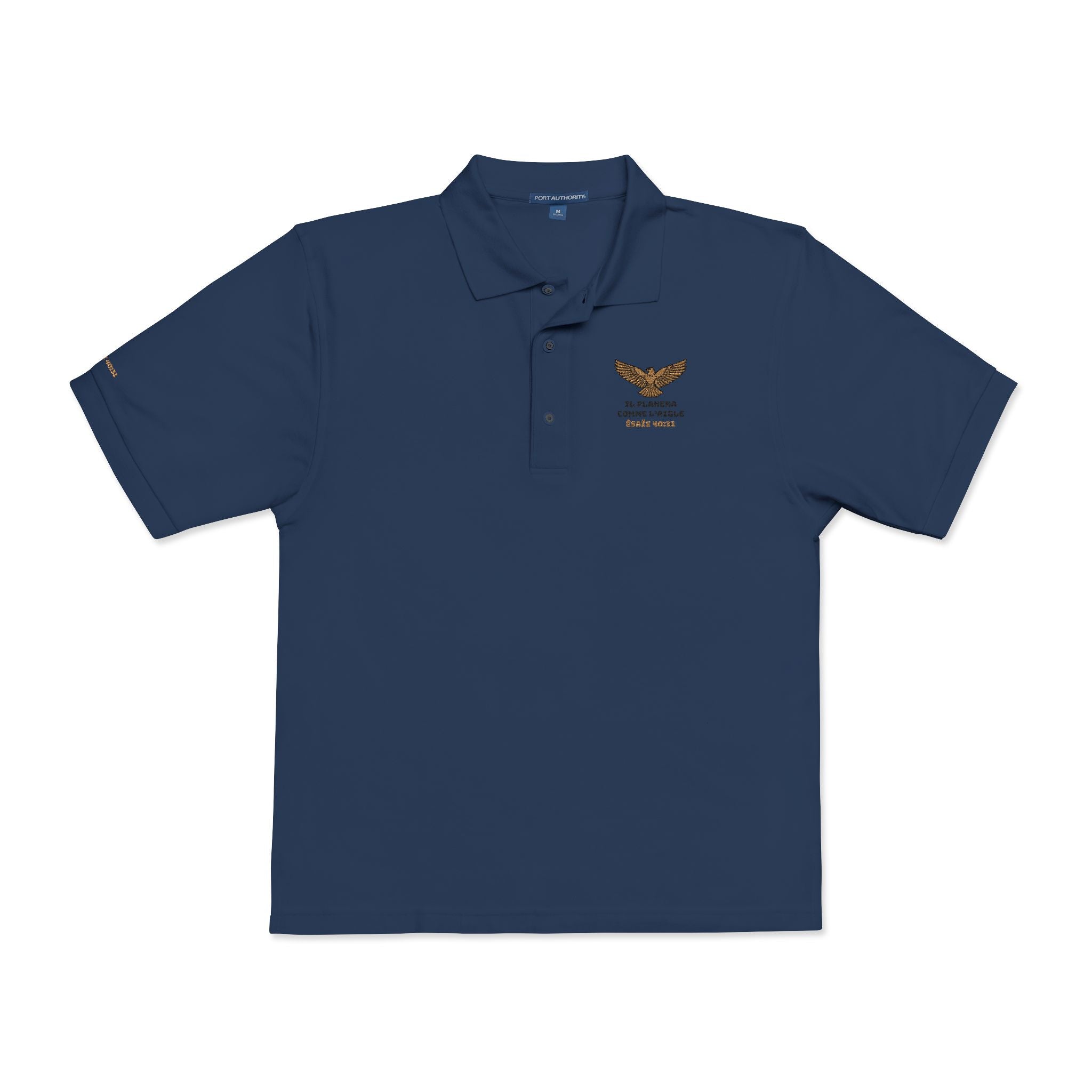 Polo Shirt Dessins brodés Unisex | Il planera comme un aigle