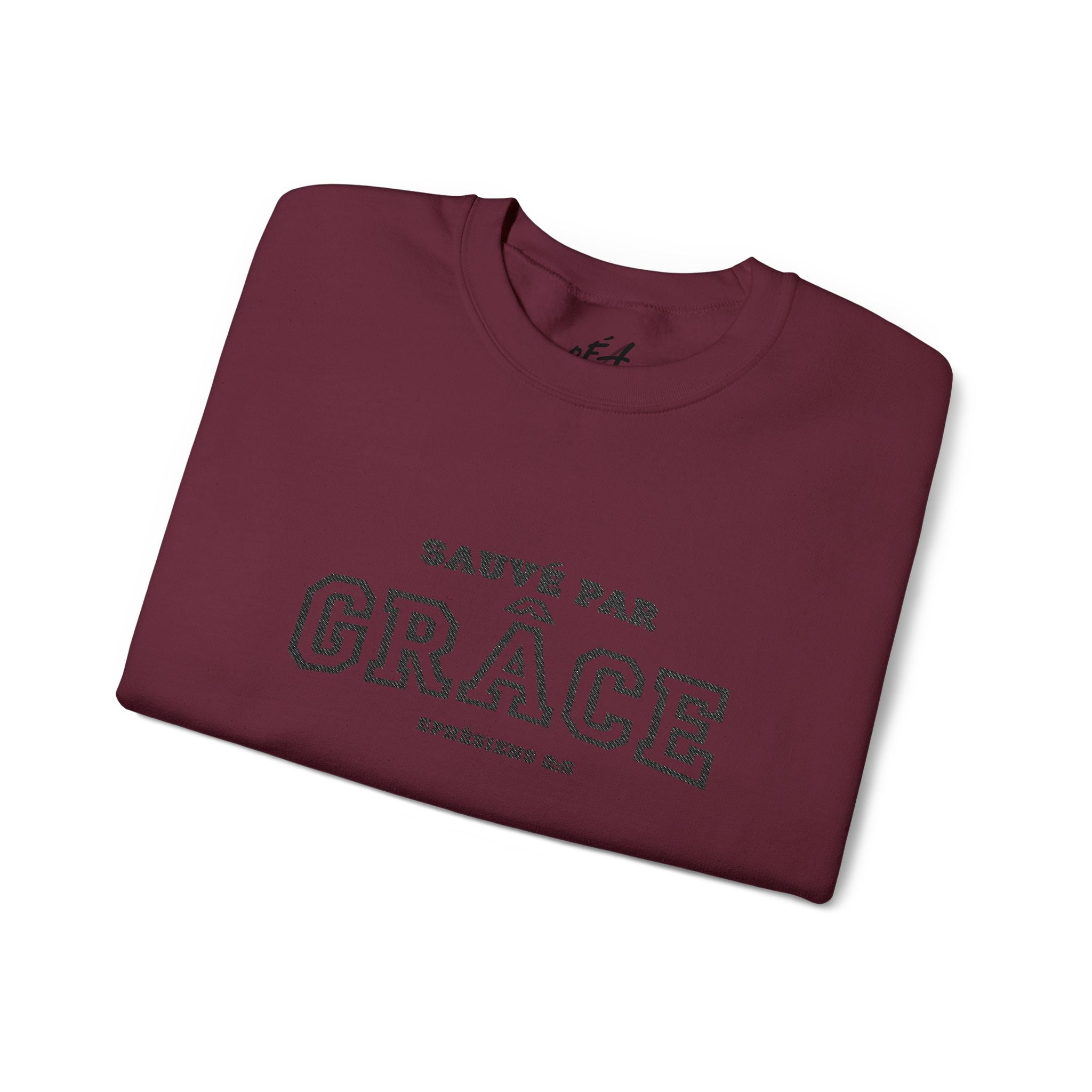 Sweatshirt Unisex Crewneck Brodé | Sauvé par Grace