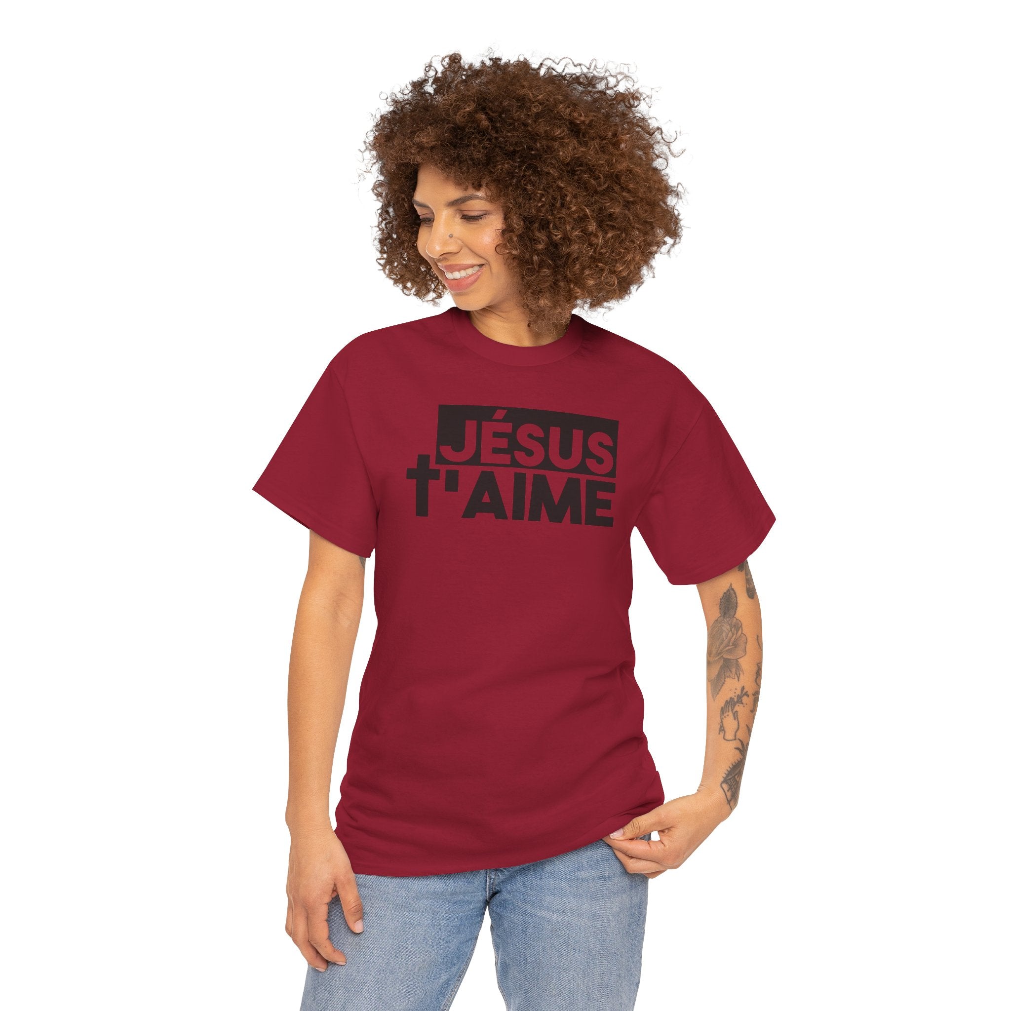 T-shirt Cotton  Unisex | Jésus t'aime