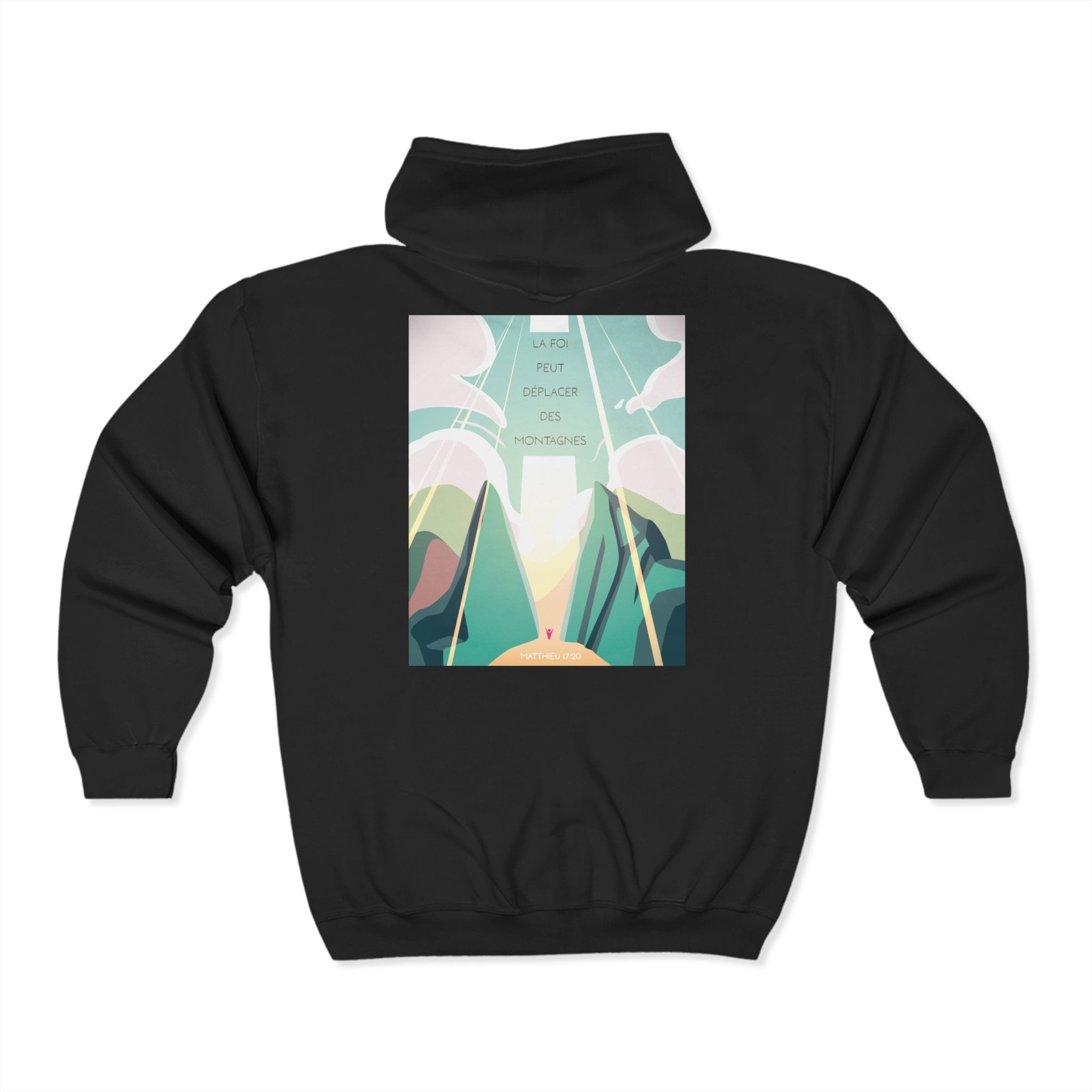 Zip Hoodie Unisex  | La foi peut déplacer les montagnes