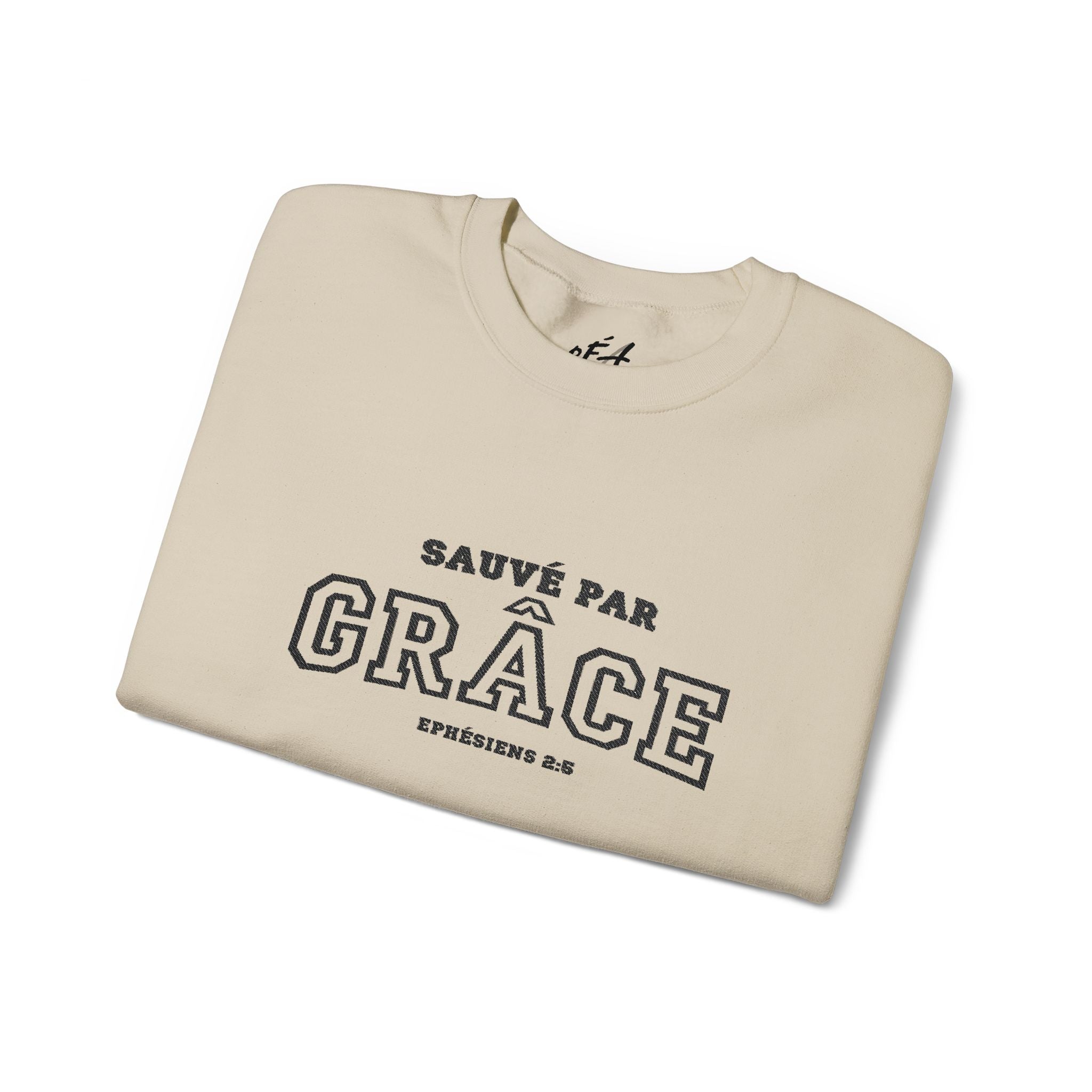 Sweatshirt Unisex Crewneck Brodé | Sauvé par Grace