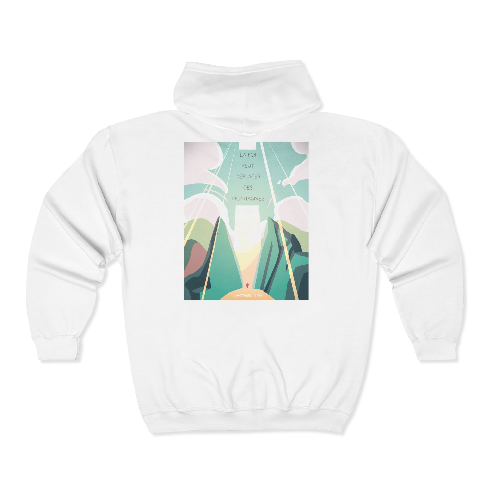Zip Hoodie Unisex  | La foi peut déplacer les montagnes