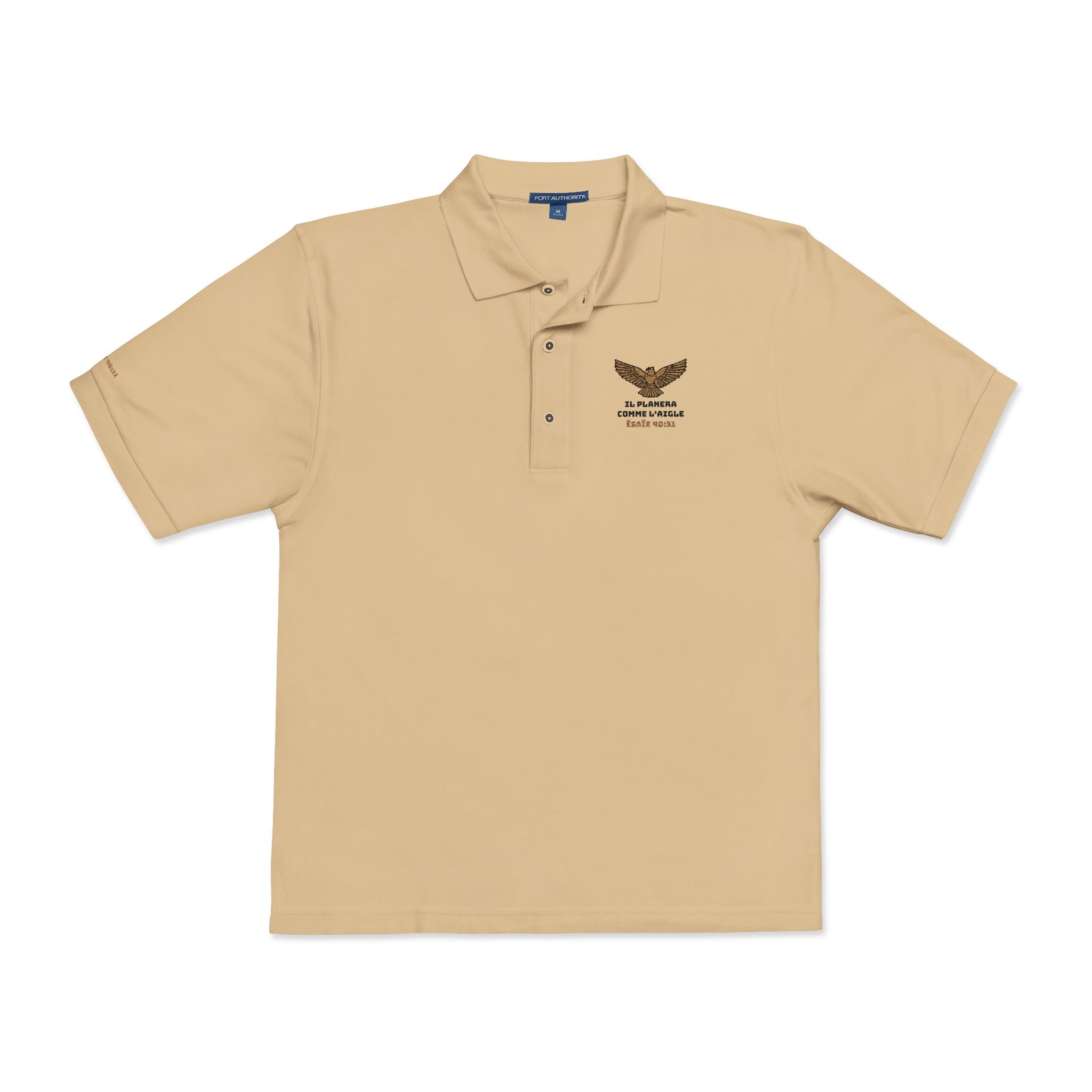 Polo Shirt Dessins brodés Unisex | Il planera comme un aigle