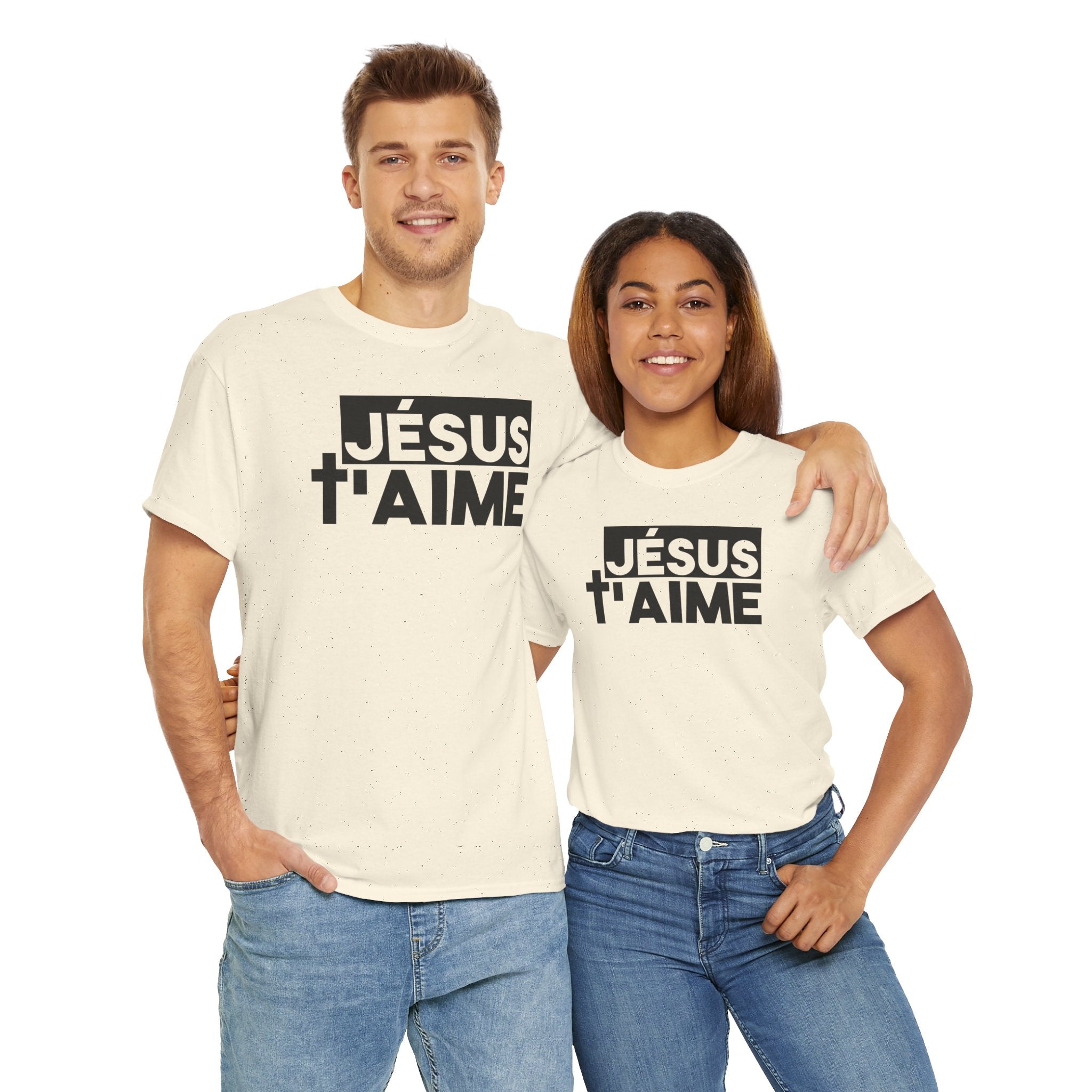 T-shirt Cotton  Unisex | Jésus t'aime