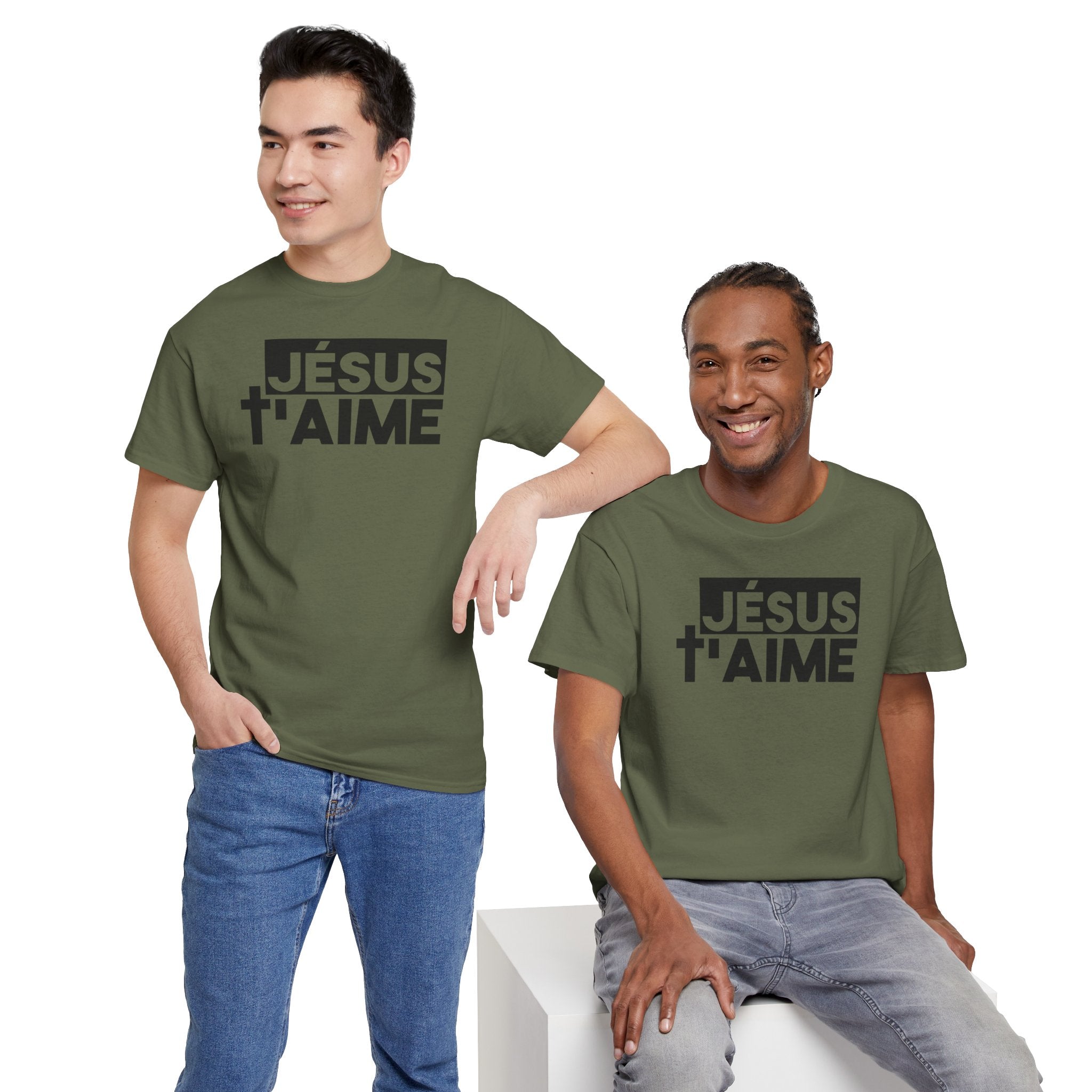 T-shirt Cotton  Unisex | Jésus t'aime