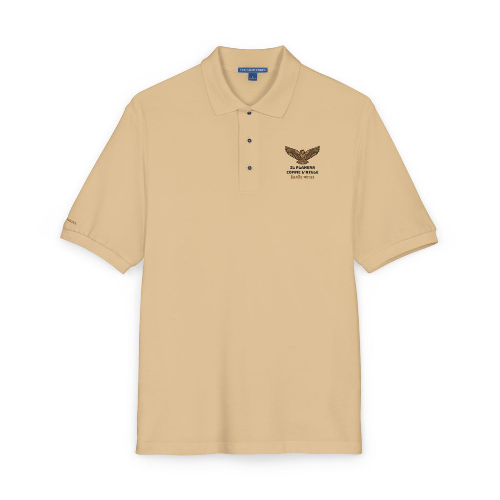 Polo Shirt Dessins brodés Unisex | Il planera comme un aigle