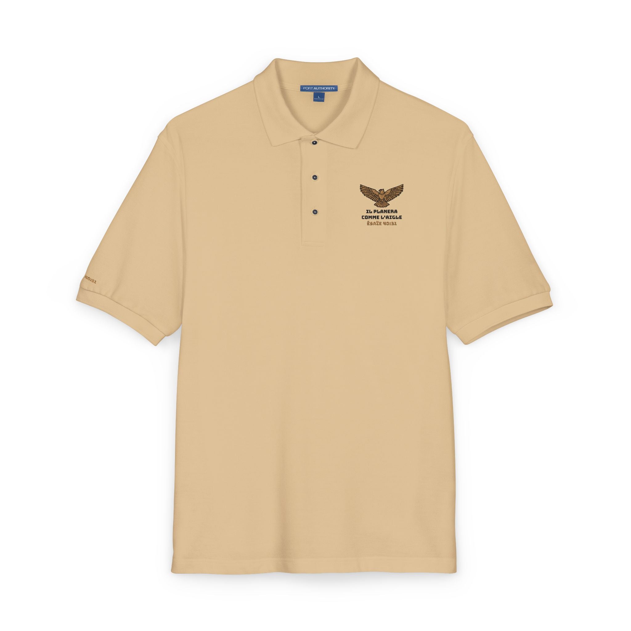 Polo Shirt Dessins brodés Unisex | Il planera comme un aigle